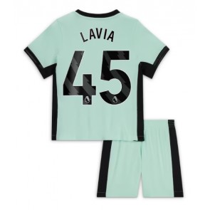 Maillot de foot Chelsea Romeo Lavia #45 Troisième enfant 2023-24 Manches Courte (+ pantalon court)